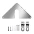 2-piece set - the best faucet mounting plate | hose box fixing kit | outdoor faucet repair | slide in | no need to disassemble faucet! No need for pipelines!