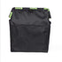 2pcs Hanging Car Trash Can with Storage Pockets, Waterproof Leakproof Oxford Auto Garbage Bag, Multi-Use Organizer for Outdoor Traveling,Home (Black printed green ribbon)