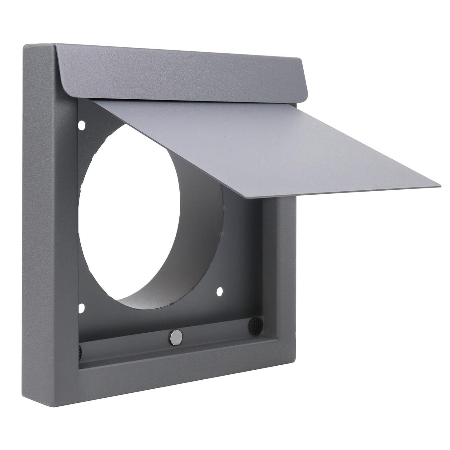 Dryer Vent Cover 4 Inch Galvanized Steel with Silicone Pad for Energy Saving Noise Reduction and Animal Proof Seal for Bathroom Exhaust Wall Vents