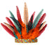 Peacock Feather Headband Headpiece Fascinator Headdress   Cosplay Headwear Stage photography runway props（55-60CM）
