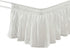 Ruffle Elastic Bed Skirt Detachable - Dustproof Ruffle - Machine Washable Elastic Band Bed Skirt (White)