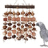 Large parrot toys, natural nuts, corn cobs, wooden African grey macaw, chew and tear toys, cockatoos, cockatoos, and large and medium-sized birds