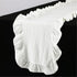 White ruffled wallpaper cotton fabric 35 * 120CM farmhouse countryside style ruffled wallpaper Valentine&