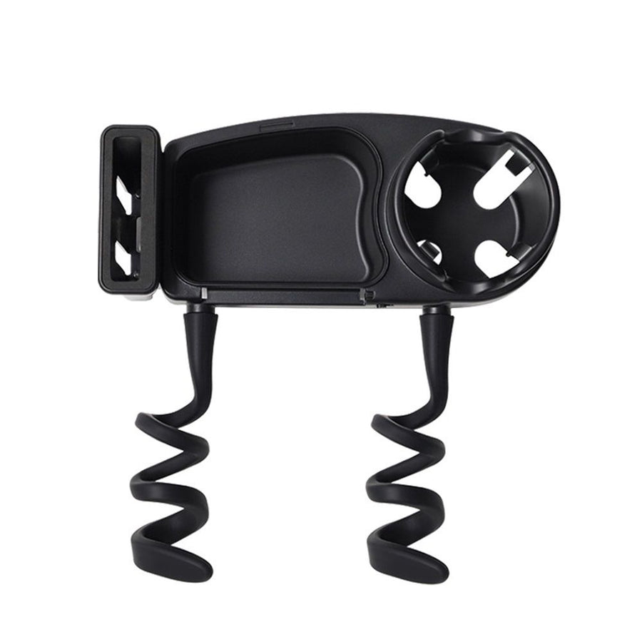 Universal Stroller Snack Tray, 3 in 1 Stroller Cup Holder with Phone Holder and Silicone Flexible Arms Grip,  (Snack Tray)