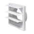 Wall Mount Duct Shutter, 6” Outdoor Louver Gable Vent Hood for Home Attic Grow Tent HVAC Systems（4-Inch (without insect netting）