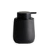 Black Lotion Dispenser - Ceramic Soap Dispenser Bathroom Refillable Liquid Hand Wash Dispenser for Bathroom Kitchen Dish Soap Dispenser with Easy-to-Press Pump