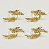 4pcs Curtain Tie Backs, Simple Elegant Leaf Curtain Tieback DIY Decorative Holdbacks Zinc Alloy Twist Drape Holder Clip for Home Office(Gold)