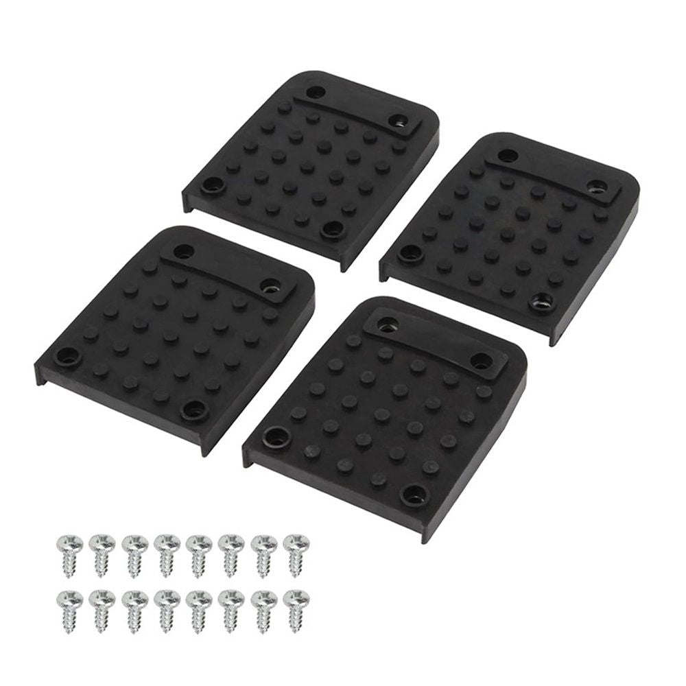 4Pcs Stilt Sole Anti-Slip Foot Pads for Drywall, Drywall Stilts Replacement Part Kits, Construction Tripod Mat with Screw for Plastering, Painting, Wiring, Street Performance