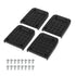 4Pcs Stilt Sole Anti-Slip Foot Pads for Drywall, Drywall Stilts Replacement Part Kits, Construction Tripod Mat with Screw for Plastering, Painting, Wiring, Street Performance