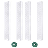 4 Pack Stackable Plastic Moss Poles for Indoor Climbing Plants -Plant Support Stakes for  Indoor Garden Poles for Vertical Growth & Moss Wrapping