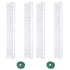 4 Pack Stackable Plastic Moss Poles for Indoor Climbing Plants -Plant Support Stakes for  Indoor Garden Poles for Vertical Growth & Moss Wrapping