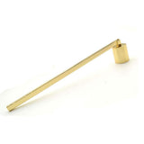 2pcs Candle Snuffer, Golden Candle Snuffer Extinguisher with Long Handle, Gold Color Stainless Steel Wick Flame Snuffer for Putting Out Candle Flame Safely