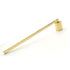2pcs Candle Snuffer, Golden Candle Snuffer Extinguisher with Long Handle, Gold Color Stainless Steel Wick Flame Snuffer for Putting Out Candle Flame Safely