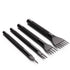 3mm Leather Craft Tools Set 1/2/4/6Prong DIY Diamond Stitching Leather Punch, Tapered Punch with Inner Teeth Polishing for Smooth Labor-Saving Operation