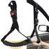 2pcs Car Safety Grab Bar for Adults, Seniors, and Elderly, Ergonomic Vehicle Support Handle with Adjustable Strap and Non-Slip Rubber Grip, Automotive Standing and Mobility Aid（black）