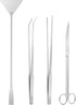 4pcs  Aquarium Tweezers Scissors Spatula, Stainless Steel Aquatic Plants Aquascaping Tools Set for Fish Starter Kits, Aquariums Tank and Terrarium