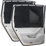 Car Window Shades, 2 Pack Magnetic Double Layer Auto Sun Shade for Side Windows Privacy Full Covers/Half Shade Options Back Car Window Curtains for Baby Protection（ 71*47cm）