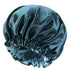 Bonnet Satin Bonnet for Sleeping , Adjustable Double Layer Hair Bonnet for Curly Braids Reduce Frizz,Double Layers Peacock Blue