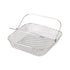 Square Air Fryer Basket Air Fryer Accessories, 304 Stainless Steel Mesh Basket with Handle Replacement Accessory