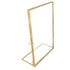 Golden floating photo frame, glass photo frame decoration, desktop stand with tilted bracket, used for pictures, floral art, souvenirs, home office wedding decoration（15*20*5.8cm）