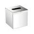 Square Stainless Steel Tissue Box Cover - Wall Mounted Stylish Paper Facial Cover, Modern Metal Tissue Box Holder for Bedroom/Bathroom/Vanity/Countertop（304 bright light）