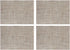 Beige Placemats Set of 4- Heat Resistant Non-Slip Place mats for Dining Table, Washable Durable PVC Woven Table Mats (Beige, 4)