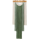 Wall Hanging Boho Wall Decor Green and Beige Yarn Wall Art for Living Room Bedroom Office Nursery Apartment Yoga Room Decor,（ Green ）