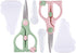 2pcs Safe stainless steel scissors for toddlers with safety lock and suitcase, the best scissors for cutting children&