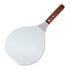 Food transfer shovel stainless steel circular pizza transfer shovel wooden handle large pizza shovel cake safe transfer shovel