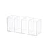 Clear Acrylic Pen Holder Makeup Brushes Organizer Holder Eyebrow Pen Container Bathroom Storage Square Cube Deep Organizer Countertop Storage Pencil Display