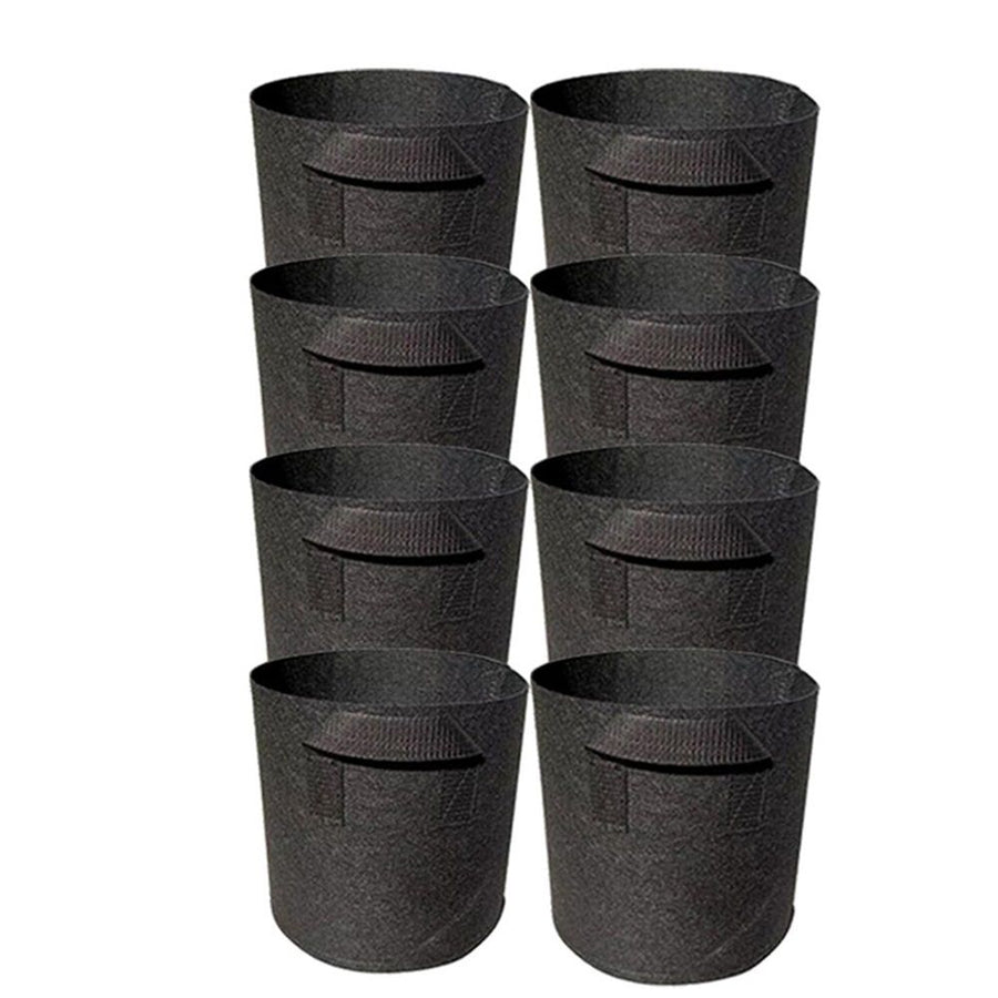 8Pack Lily Plant Pots for Pond, Thickened Nonwoven Plant Fabric Pots with Handles, Durable Breathe Reusable Fabric Plant Bags for Aquatic Plants, Potato, Carrot, Onion, Flower
