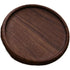 Wooden Black Round Tea Cup Tray Home Serving Plate Tea Coasters for Coffee Wooden for Drinks Bottom for Drinking Cup Coaster Wood 1Pcs（carbon black）