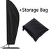 Patio Cantilever Umbrella Covers for Outdoor: Waterproof Offset Umbrella Cover Banana Style , Black Suitable for 265cm umbrella