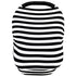 Car Seat Covers, Nursing Cover, and Stroller Cover for Sun - Stretchy Fabric, All-Season Use, Stylish Designs, Easy Access for Moms - Classic（black and white stripes）