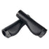 1 Pair Leather Grips Lock On Locking PU Handlebar Grips Grip Handle End Holding Locking Grips for  Mountain Bike(Black)