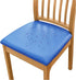 Pu Leather Dining Chair Seat Covers Set of 4, Waterproof Dining Seat Covers Stretch Chair Covers for Dining Chairs/Kitchen Room/Hotel, (dark blue)