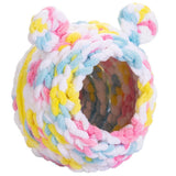 Bird's Nest, Breeding Room Parrot Nesting with Cockcomb, Lovebird, Canary, Sparrow, Cute Ear Design Bird's Nest  (Multi-Colored)