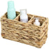1pcs Water Hyacinth Wicker Storage Baskets, Pantry Baskets Kitchen Organizers,Hand-Woven Baskets， 3-Section Wicker Baskets For Shelves（23*10*13CM）