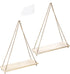 2pcs Hanging Shelves for Indoor Wall and Window - Floating Wall Shelves for Plant Display, Boho Style Home Decor.( 35*14cm)