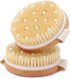 2-Pack Dry Brushing Body Brush for Lymphatic Drainage, Round Dry Exfoliating Brush with Massage Nodes for Cellulite, Dry Skin