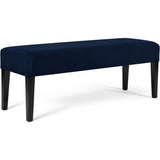 Removable Dining Chair Cover, Soft Fit Universal Stretch Bench Chair Slipcovers, Anti-Dust Washable Jacquard Seat Protector for Bedroom, Living Room, Kitchen(dark blue)
