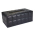 PU Leather Tissue Box Holder Business Black, Rectangular Napkin Holder Drawer Paper Dispenser, Home Office Car Tissue Holder with Magnetic Bottom (Black)