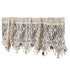 Boho Crochet Lace Sheer Curtain Valance for Kitchen Windows Vintage Valances for Dining Room Living Room Farmhouse Rustic Crochet Valance Rod Pocket 1 Panel （120*38cm）