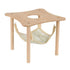 Guinea pig hammock with wooden support, small animal hammock, large platform for guinea pigs, rabbits, ferrets, hamsters to hide and sleep (light green)