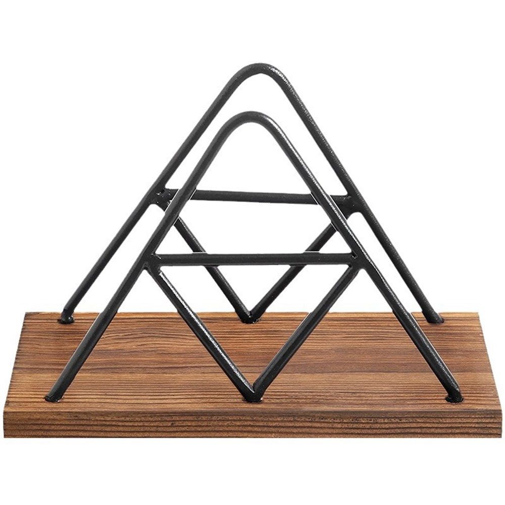 Napkin Holder for Table, Napkin Dispenser with Black Metal Wire for Modern Farmhouse Decor Restaurant Kitchen Decor