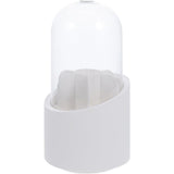 Makeup Brush Holder 360° Rotating with Dustproof Lid, Waterproof Material, Organized Storage, Stylish and Durable Design for Vanity (White)
