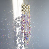 Wind Chime Pendant Indoor Colorful Outdoor Garden Light Collection Jewelry Outdoor Pendant (Purple)