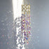 Wind Chime Pendant Indoor Colorful Outdoor Garden Light Collection Jewelry Outdoor Pendant (Purple)