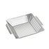 Stainless Steel Grill Basket Large - Grilling Basket for Traeger, Green Egg, Grills - Basket for Veggies, Kabobs, Fish, Chestnuts - （Round hole）
