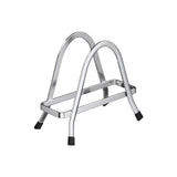 Cutting Board Rack Holder Stand - 304 Stainless Steel Chopping Board Organizer, Pan Rack with Stable Triangle Design, Stainless Steel Cutting Board Hold for Countertop Space Saving